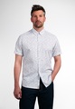 ETERNA KURZARM HEMD REGULAR FIT UPCYCLING SHIRT OXFORD BLAU BEDRUCKT