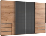 Fresh To Go Schwebetürenschrank »Level«, mit Glastüren und Synchronöffnung