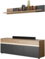 HBZ Lowboard »Lille TV bis zu 65 Zoll geeignet, inkl. LED BxHxT 160x137x38 cm«, (1 St.), mit LED-Beleuchtung, TV Möbel bis 65 Zoll geeignet in Eiche Artisan NB