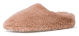 Tamaris Pantoffel, Hausschuh aus kuscheligem Fellimitat