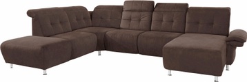 Places of Style Wohnlandschaft »Manhattan«, 2 Sitze mit elektrischer Relaxfunktion, verstellbare Armlehnen
