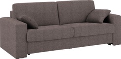 Home affaire Schlafsofa »Roma«, Dauerschlaffunktion, mit Unterfederung, Lattenrost und echter Matratze. Zum Ausfalten in hoher Qualität, in 2 Breiten