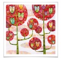 Wall-Art Poster »Märchen Wandbilder Eulen im Wald«, Vögel, (1 St.), Poster, Wandbild, Bild, Wandposter
