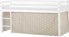Hoppekids Hochbett, mit Matratze und Textil-Set