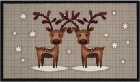 Fussmatte, »Two Reindeers«, HANSE Home, rechteckig, Höhe 7 mm, gedruckt