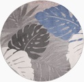 Sanat Teppich »Floral«, rund, 6 mm Höhe, In- und Outdoor geeignet, florales Design, Balkon, Terasse