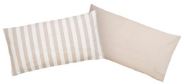 ANDAS, andas Kissenbezug »Greta«, (2 St., 2x 40x80), mit Streifen in Wendeoptik (2 Stück)