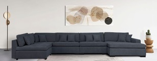 Guido Maria Kretschmer Home&Living Wohnlandschaft »Skara XXL«, Lounge-Sofa XXL mit Federkern-Polsterung, in vielen Bezugsvarianten, auch recycelt