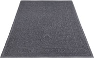 Paco Home Teppich »Rimini 413«, rechteckig, Flachgewebe, Uni Farben, Hoch-Tief Effekt, In- und Outdoor geeignet