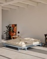 Karup Design Bettgestell »JAPAN BED, Futonbett, Bodenbett, Holzrahmen, Jugendbett, Holzbett«, Massivholzbett mit Lattenrost, Kiefer massiv, Doppelbett ohne Kopfteil