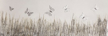 Spiegelprofi GmbH Leinwandbild »Butterfly meadow«, (1 St.)