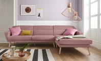 andas Ecksofa »Bille«, mit Naht im Rückenkissen und Beinen aus Eichenholz, Design by Morten Georgsen
