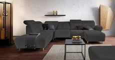 Places of Style Wohnlandschaft »Manhattan«, 2 Sitze mit elektrischer Relaxfunktion, verstellbare Armlehnen