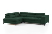 exxpo - sofa fashion Ecksofa, Steppung im Sitzbereich, Wahlweise mit Bettfunktion und Bettkasten, inklusive 5 verstellbaren Kopfstützen