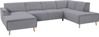 andas Wohnlandschaft »Janek«, mit Federkern und Keder in scandinavischem Design