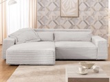 GOODproduct Ecksofa »KINLEE Design-Sofa mit Recamiere rechts/links, Masse B/T/H 251/144/70cm« L-Form mit Wellenunterfederung, ohne Bettfunktion, modern und beguem