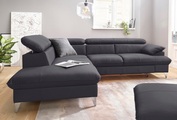 COTTA Ecksofa »Caluso«, inklusive Kopfteilverstellung, wahlweise mit Bettfunktion