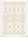 Wall-Art Poster »Goldene Geometrie«, Schriftzug, (1 St.)