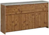 Home affaire Highboard »Maribo«, im modernen Landhaus-Stil, mit schöner Betontopplatte, Breite 140 cm
