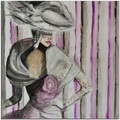 MySpotti Alu-Dibond-Druck »Artfix Lady Violet«, inkl. 3D-Magic Befestigungsset