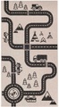 Primaflor-Ideen in Textil Kinderteppich »LINIA - Streets«, rechteckig, 3 mm Höhe, Flachgewebe, Strassen-Spiel-Teppich, In- und Outdoor geeignet, Kinderzimmer