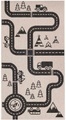 Primaflor-Ideen in Textil, Primaflor-Ideen in Textil Kinderteppich »LINIA - Streets«, rechteckig, 3 mm Höhe, Flachgewebe, Strassen-Spiel-Teppich, In- und Outdoor geeignet, Kinderzimmer