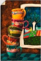 Artland, Artland Wandbild »Fröhliche Kaffeetassen«