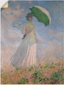 Artland Wandbild »Frau mit Sonnenschirm, Susanne Hoschedé«