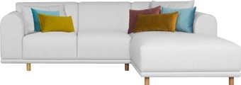 andas Ecksofa »Maroon«, in skandinavischem Design, mit losen Kissen