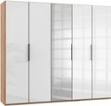Fresh To Go Kleiderschrank »Level«, mit Glas- und Spiegeltüren