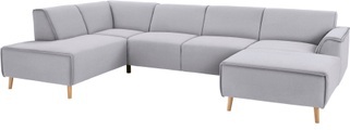 andas Wohnlandschaft »Janek«, mit Federkern und Keder in scandinavischem Design