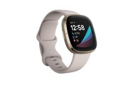 Fitbit, FITBIT Sense - Fitness-Smartwatch (Weiss/Gold)