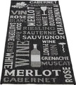 Andiamo Küchenläufer »Arizona Wein«, rechteckig, 5 mm Höhe, Flachgewebe, Motiv Wein, mit Schriftzug, In- und Outdoor geeignet, Küche