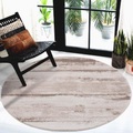 Carpet City Teppich »Moda«, rund, 11 mm Höhe, Kurzflor, Modern, Vintage-Optik, Wohnzimmer