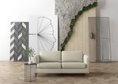 machalke® 2,5-Sitzer »amadeo«, Ledersofa mit geschwungenen Armlehnen, Breite 180 cm