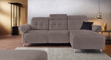 Places of Style Ecksofa »Manhattan«, 2 Sitze mit elektrischer Relaxfunktion, verstellbare Armlehnen