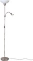 Deckenfluter mit Leselampe Halogen E27 60 W EEK: abhängig v. Leuchtmittel (A++ - E) Brilliant Darlington Eisen