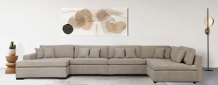 Guido Maria Kretschmer Home&Living Wohnlandschaft »Skara XXL«, Lounge-Sofa XXL mit Federkern-Polsterung, in vielen Bezugsvarianten, auch recycelt