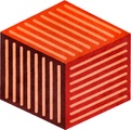 Fussmatte CUBES, ohne Gummirand