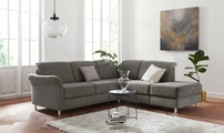 sit&more Ecksofa, inklusive Federkern, wahlweise mit Kopfteilverstellung, Bettfunktion und Stauraum