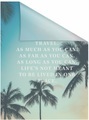 LICHTBLICK ORIGINAL Fensterfolie »Palmen mit Spruch«, 1 St., blickdicht, strukturiertKlebepunkte