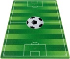 Ayyildiz Teppiche, Ayyildiz Teppiche Kinderteppich »PLAY«, rechteckig, 6 mm Höhe, robuster Kurzflor, Fussball, Rasen,Kinderzimmer