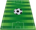 Ayyildiz Teppiche, Ayyildiz Teppiche Kinderteppich »PLAY«, rechteckig, 6 mm Höhe, robuster Kurzflor, Fussball, Rasen,Kinderzimmer