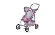 Knorrtoys, knorr® toys Puppenbuggy Liba - Star grey - bunt