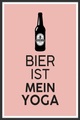 queence Metallbild »Bier Yoga«, Sprüche, (1 St.)