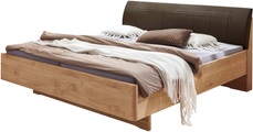 WIEMANN Holzbett »Cardiff, Bettgestell, Bettrahmen, teilmassiv, mit Polsterkopfteil« Belastbarkeit 110/220 Kg, 4-fache höhenverstellbar, MADE IN GERMANY, Fussteil aus Massivholz, verschiedene Grössen