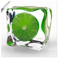 Artland Wandbild »Limette im Eiswürfel«