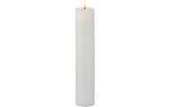 Sirius - LED-Kerze Sille Exclusive 7.5 cm x 20 cm, Weiss