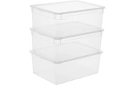 Rotho, Rotho ROTHO Clear Box Men Shoe, 3er Set