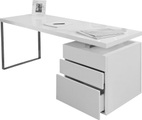 mutoni casual, Schreibtisch 3 Schubladen 160x70x76cm weiss